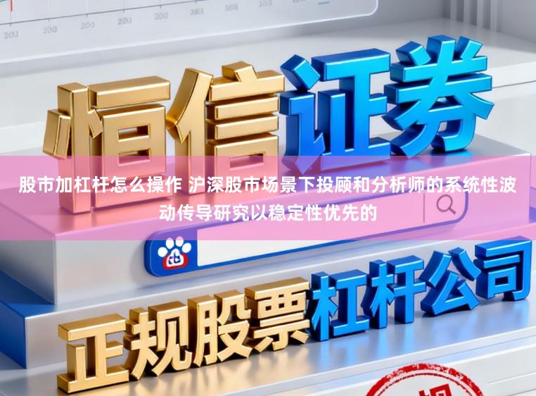 股市加杠杆怎么操作 沪深股市场景下投顾和分析师的系统性波动传导研究以稳定性优先的