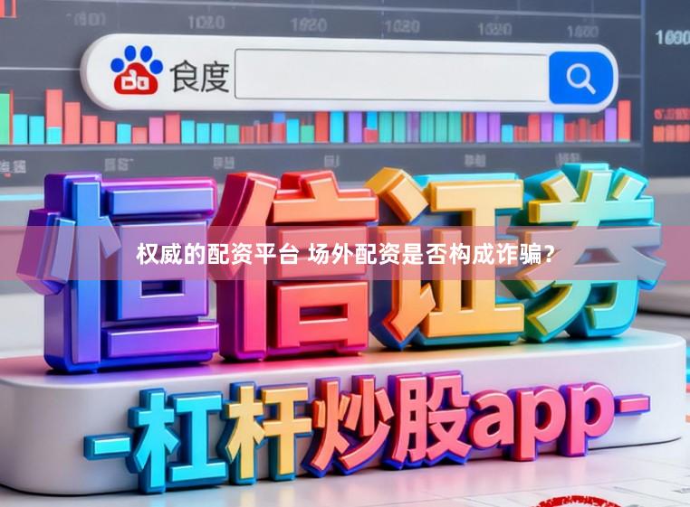 权威的配资平台 场外配资是否构成诈骗？